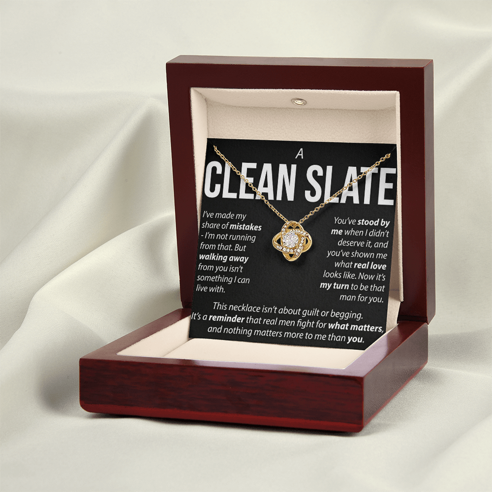 A Clean Slate - Love Knot Necklace - FREE SHIPPING INCLUDING
