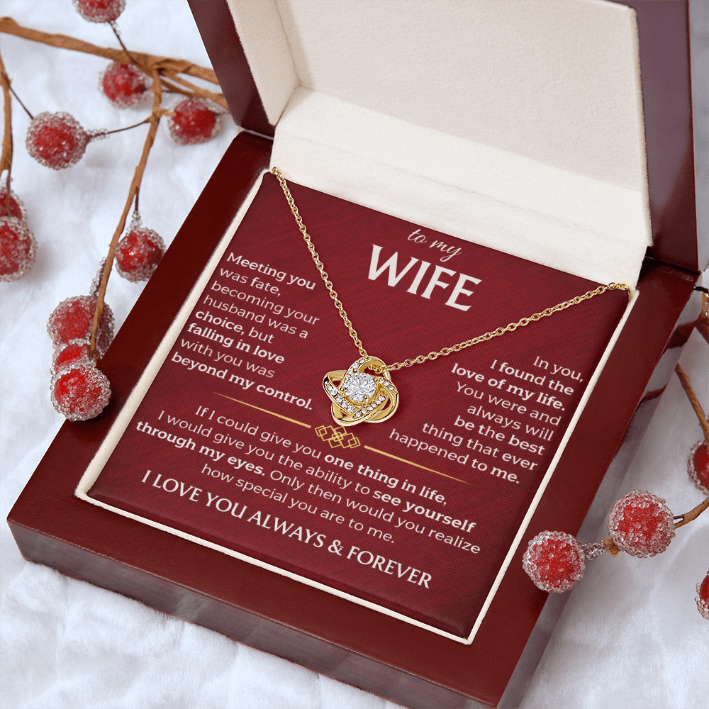 To My Wife - Meeting You Was Fate - Necklace
