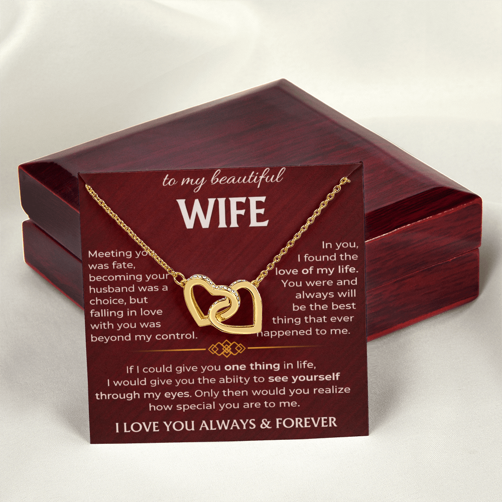 To My Beautiful Wife - Interlocking Hearts