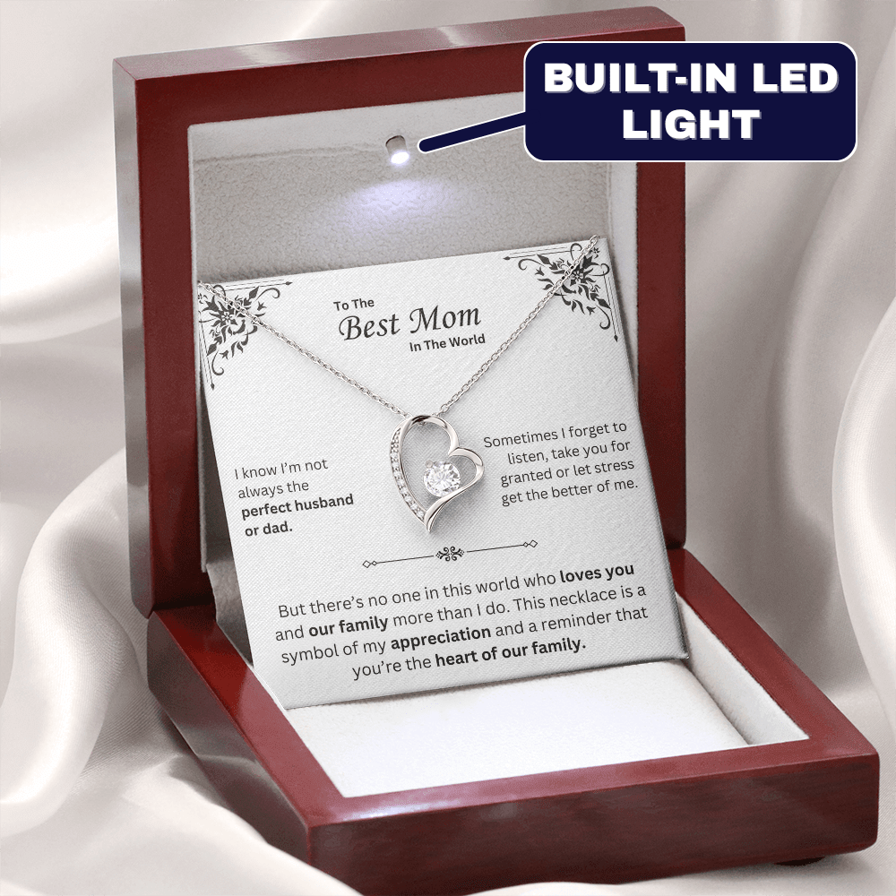 To The Best Mom in The World - Necklace - Mother's Day Gift