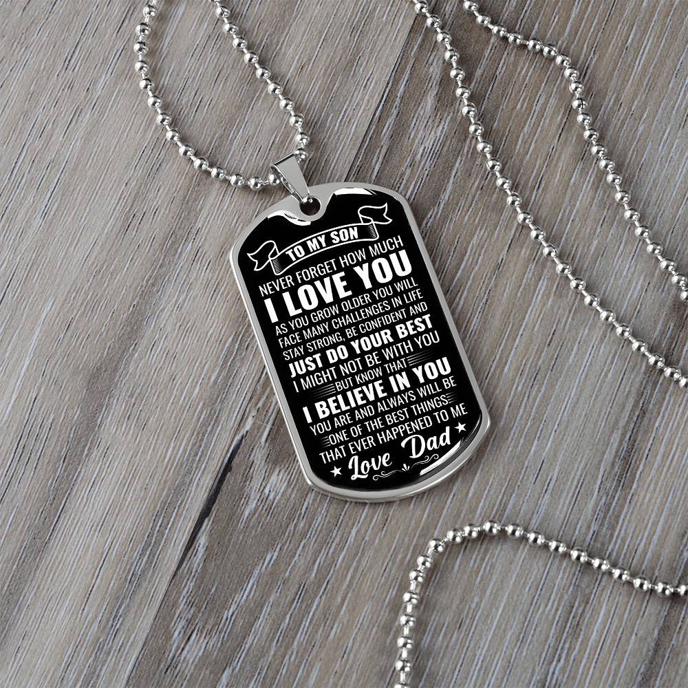 Son - Just Do Your Best - Love Dad -  INCLUDES FREE SHIPPING