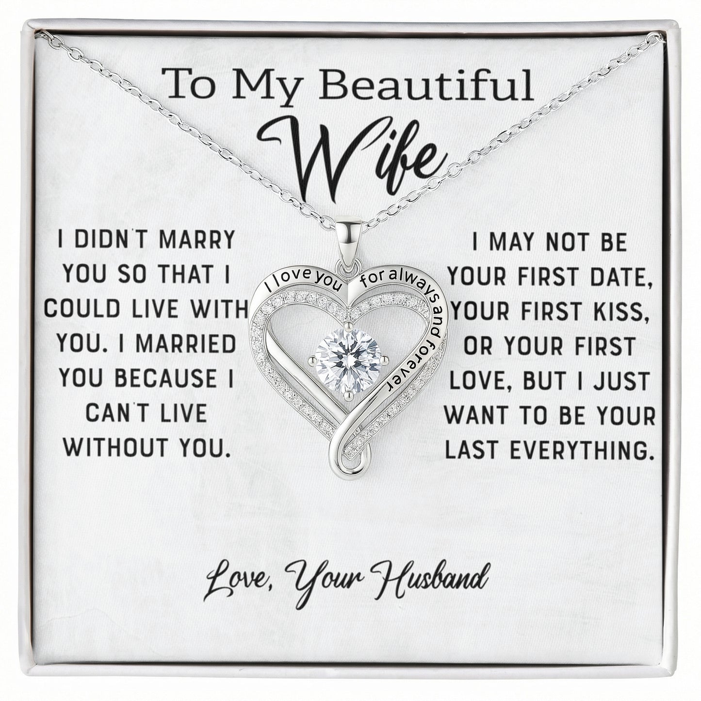 To My Wife - I Love You For Always And Forever