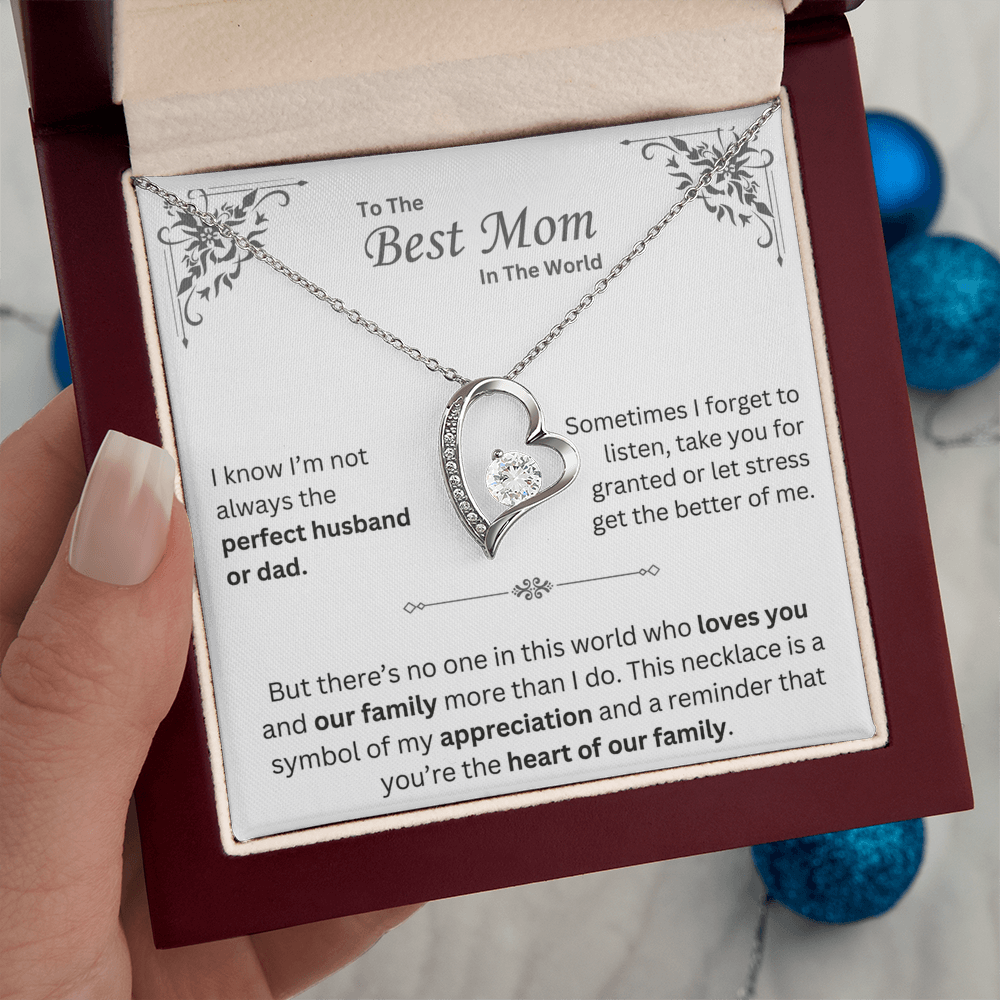 To The Best Mom in The World - Necklace - Mother's Day Gift