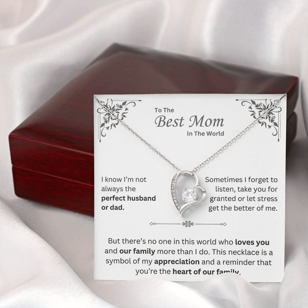 To The Best Mom in The World - Necklace - Mother's Day Gift
