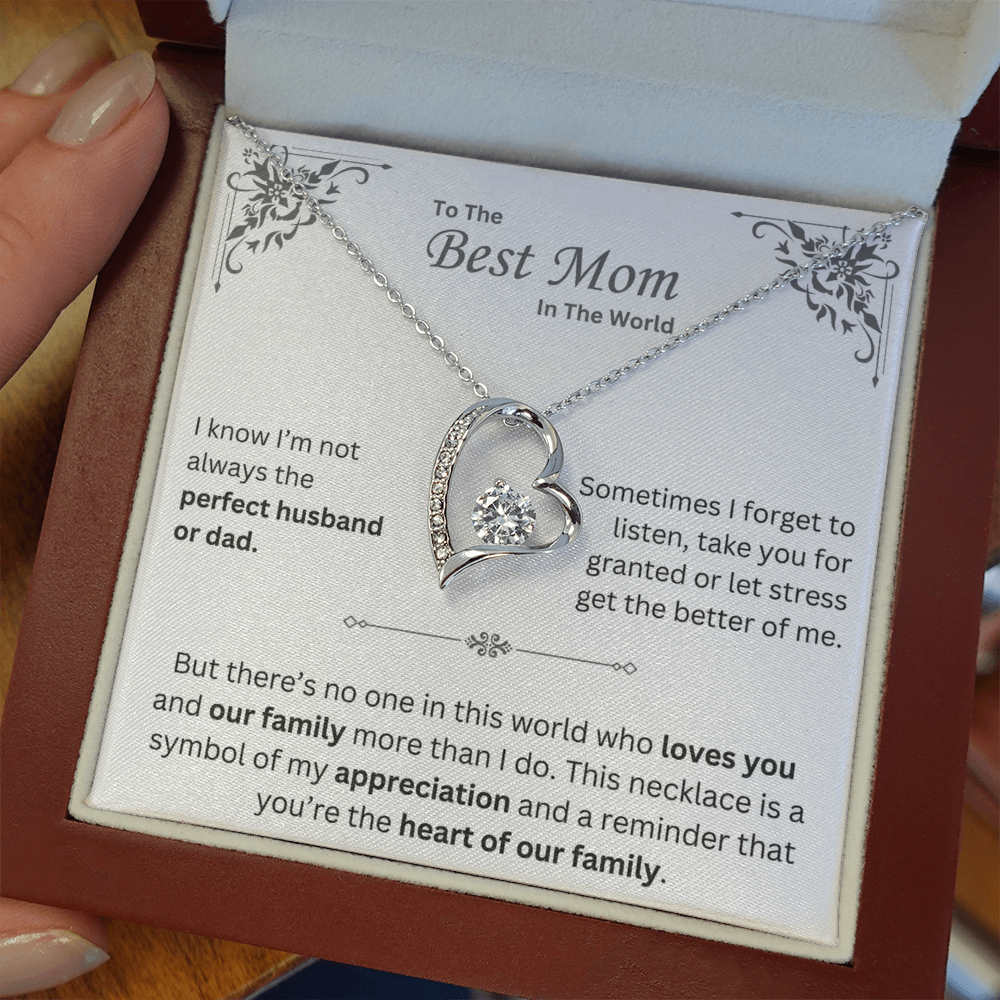 To The Best Mom in The World - Necklace - Mother's Day Gift