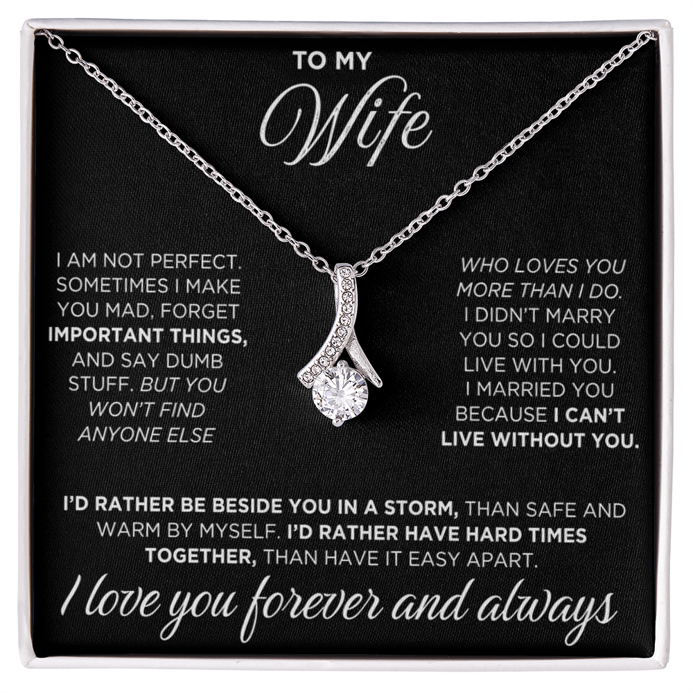 To My Wife - Alluring Beauty Necklace - INCLUDES FREE SHIPPING