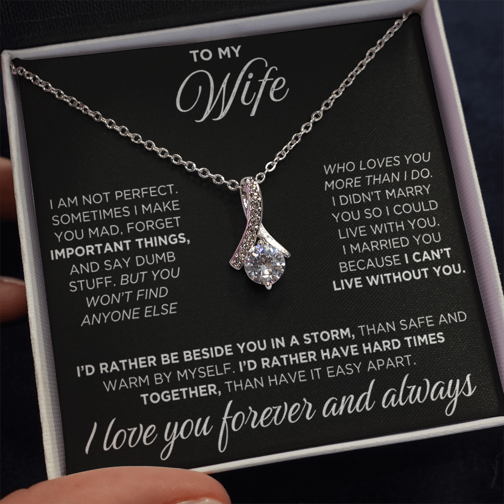To My Wife - Alluring Beauty Necklace - INCLUDES FREE SHIPPING