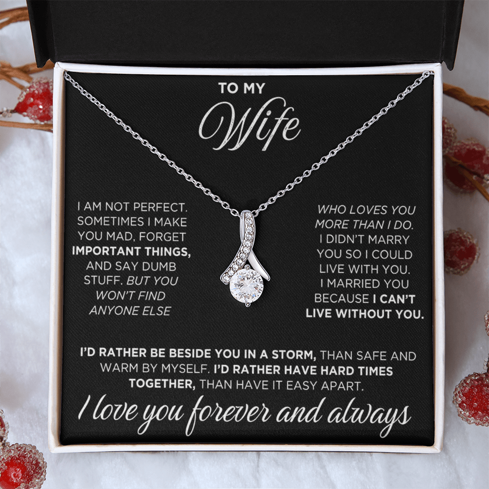 To My Wife - Alluring Beauty Necklace - INCLUDES FREE SHIPPING