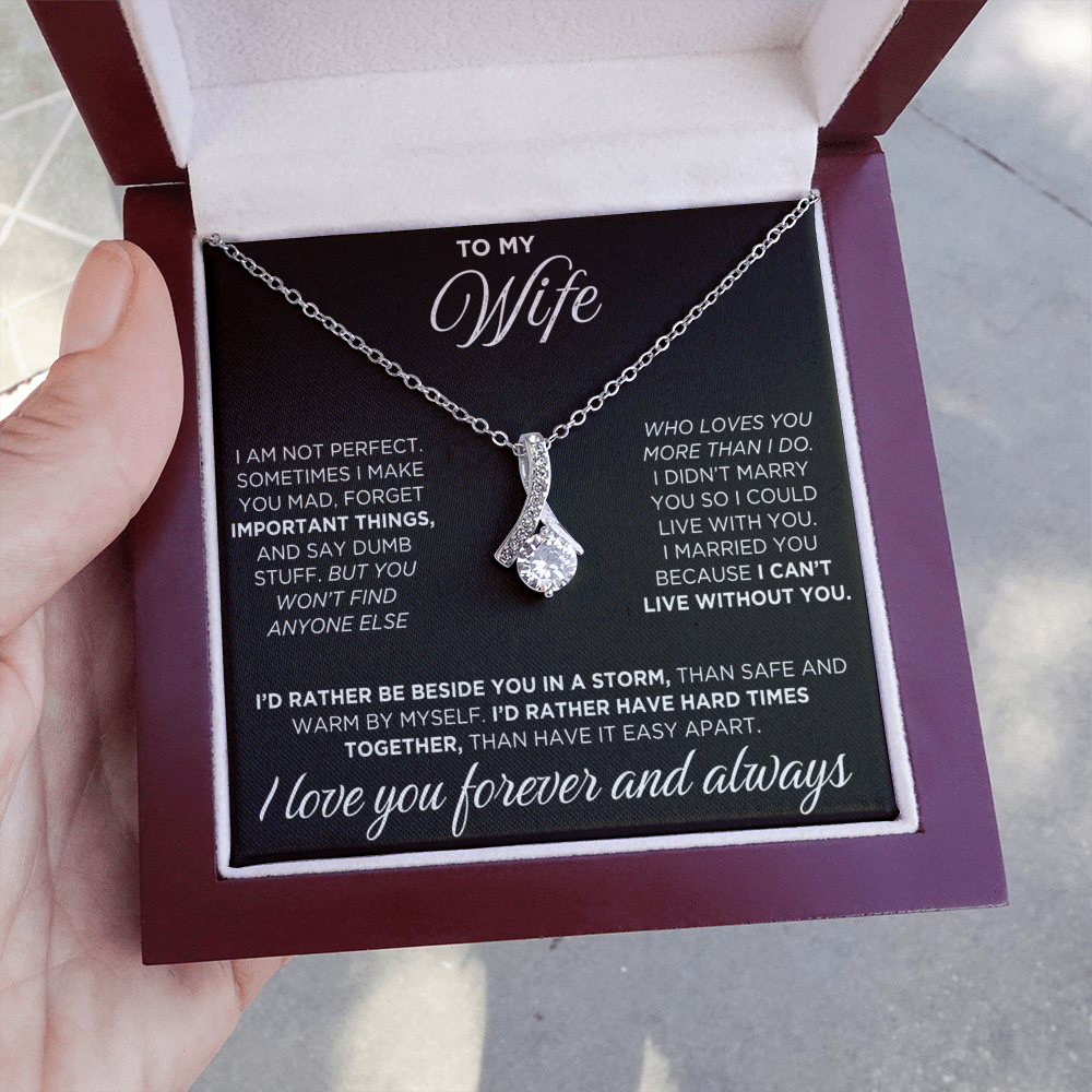 To My Wife - Alluring Beauty Necklace - INCLUDES FREE SHIPPING