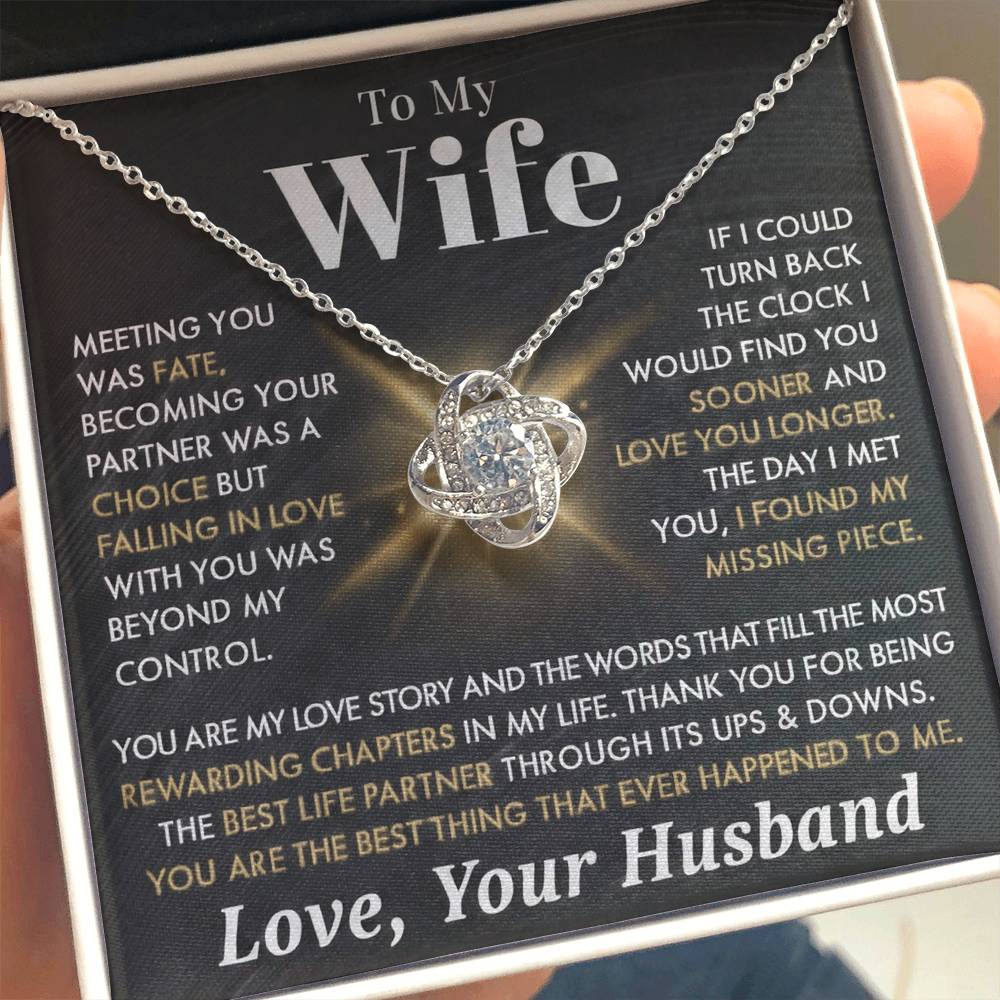 To My Wife - Meeting You as Fate - Love Your Husband - INCLUDES FREE SHIPPING