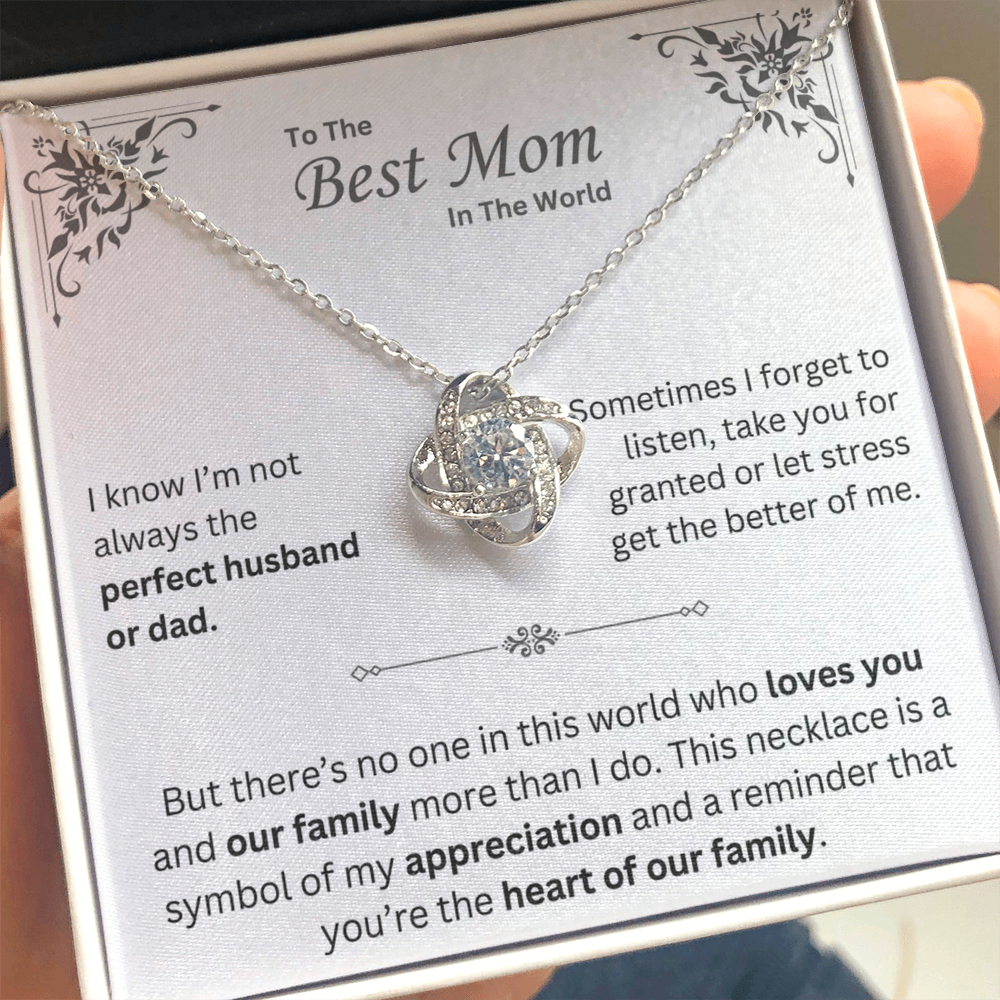 To The Best Mom In The World - Necklace - INCLUDES FREE SHIPPING