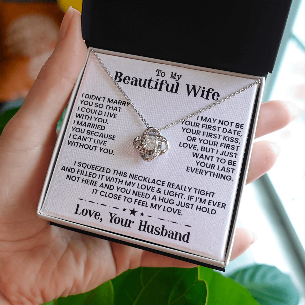 To My Beautiful Wife - Necklace - INCLUDES FREE SHIPPING