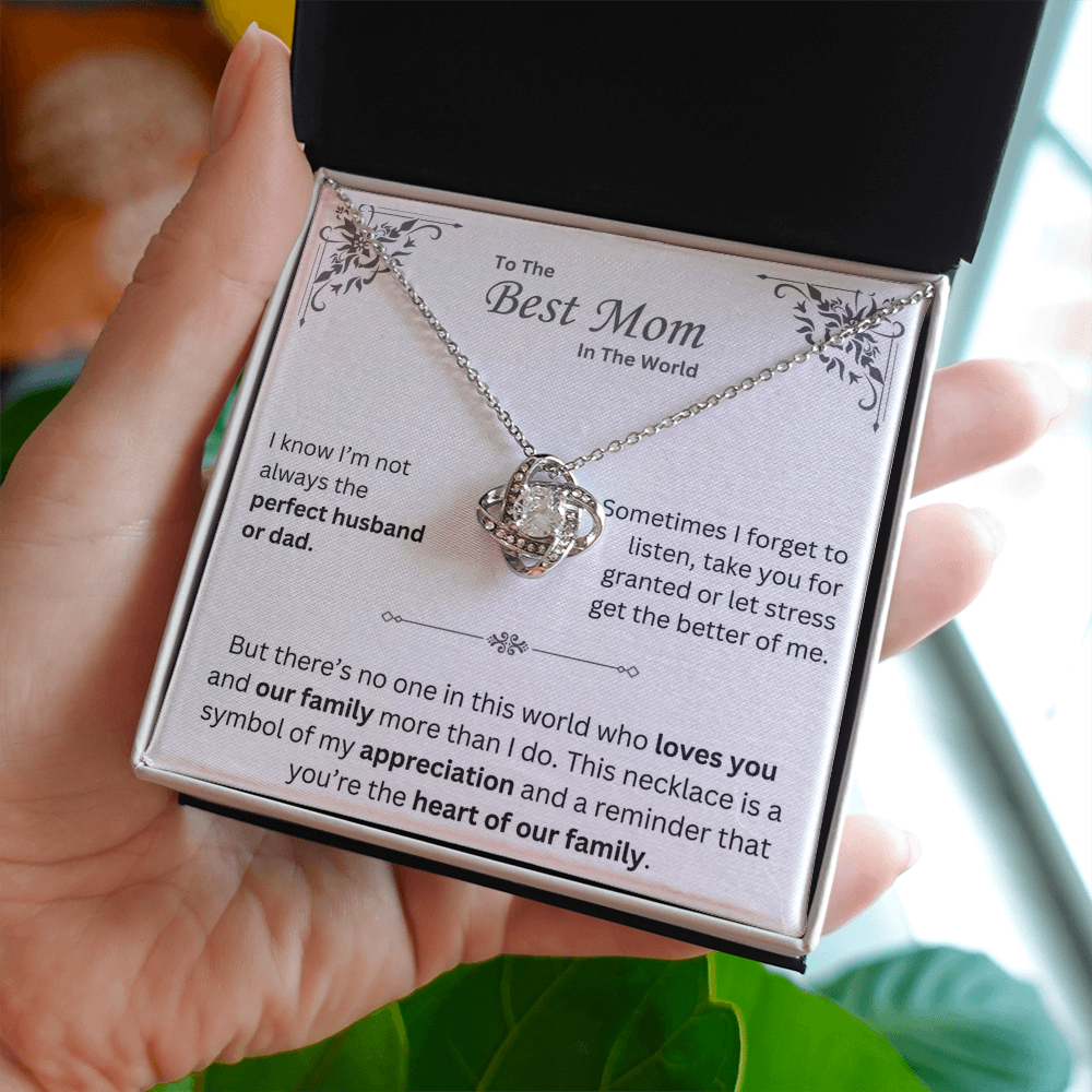 To The Best Mom In The World - Necklace - INCLUDES FREE SHIPPING