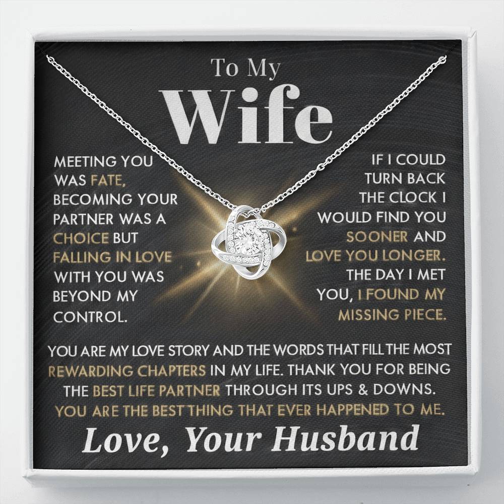 To My Wife - Meeting You as Fate - Love Your Husband - INCLUDES FREE SHIPPING