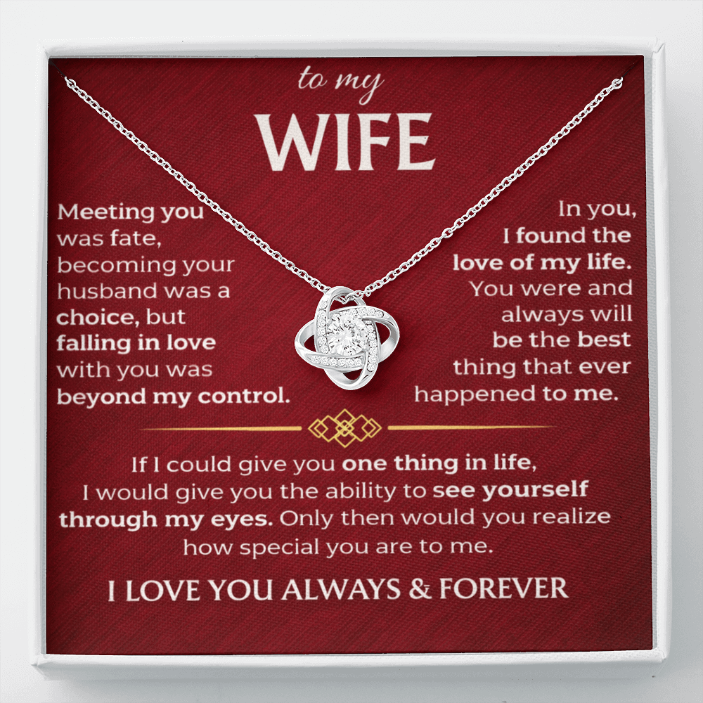 To My Wife - Meeting You Was Fate - Necklace