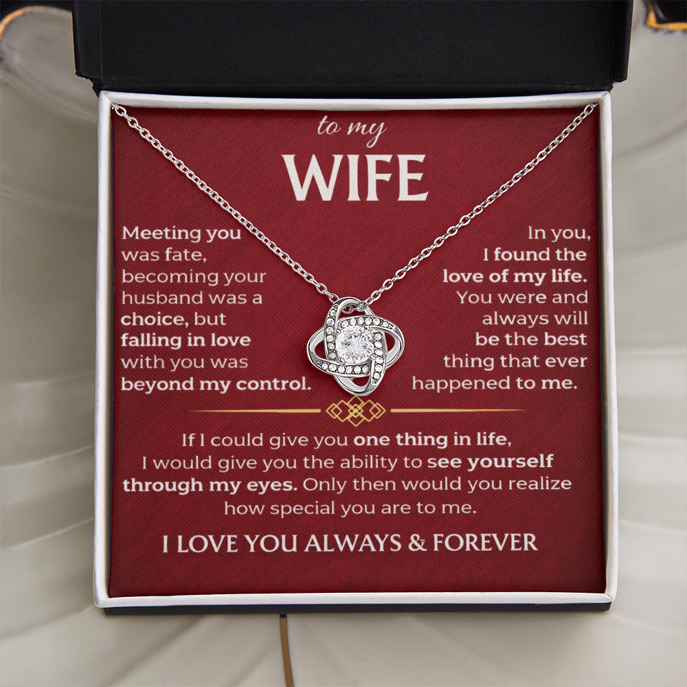 To My Wife - Meeting You Was Fate - Necklace