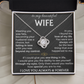 To My Beautiful Wife - Meeting You Was Fate - Love Knot Necklace - INCLUDES FREE SHIPPING
