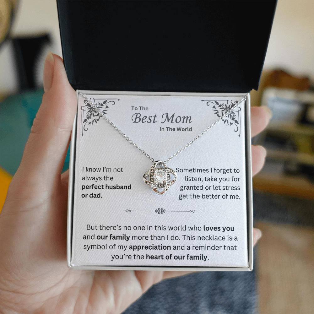 To The Best Mom In The World - Necklace - INCLUDES FREE SHIPPING