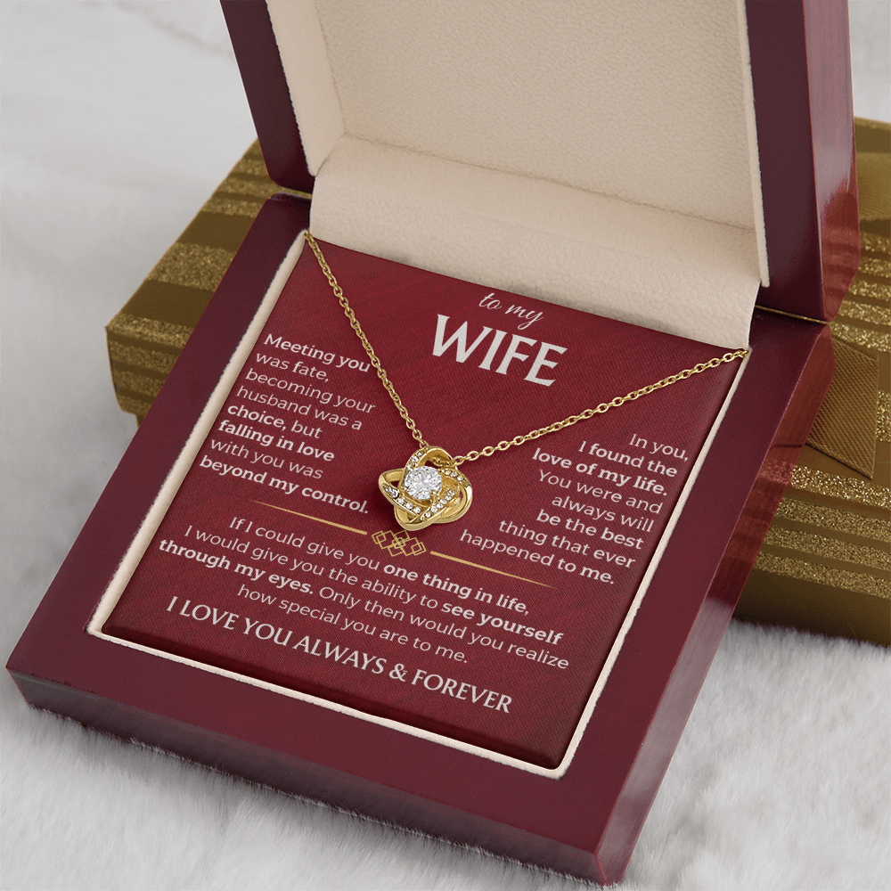 To My Wife - Meeting You Was Fate - Necklace