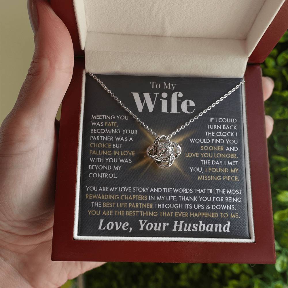To My Wife - Meeting You as Fate - Love Your Husband - INCLUDES FREE SHIPPING