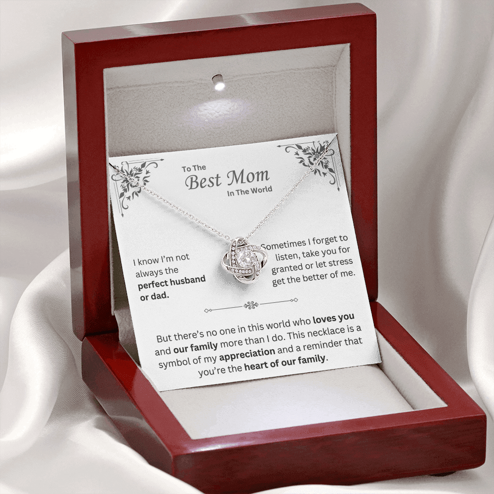 To The Best Mom In The World - Necklace - INCLUDES FREE SHIPPING