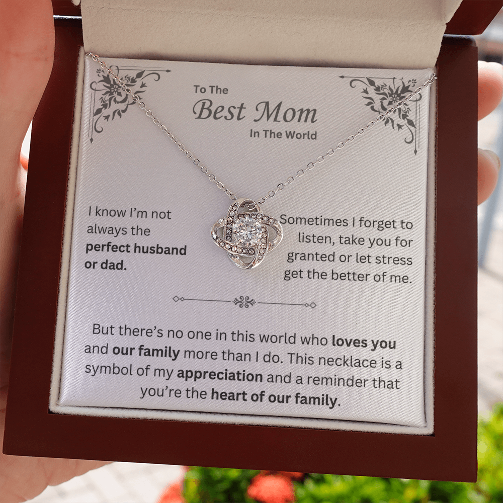 To The Best Mom In The World - Necklace - INCLUDES FREE SHIPPING