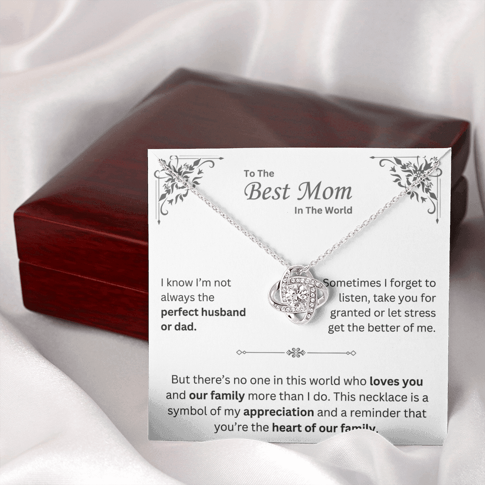 To The Best Mom In The World - Necklace - INCLUDES FREE SHIPPING