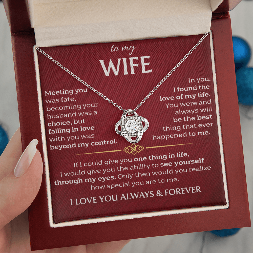To My Wife - Meeting You Was Fate - Necklace