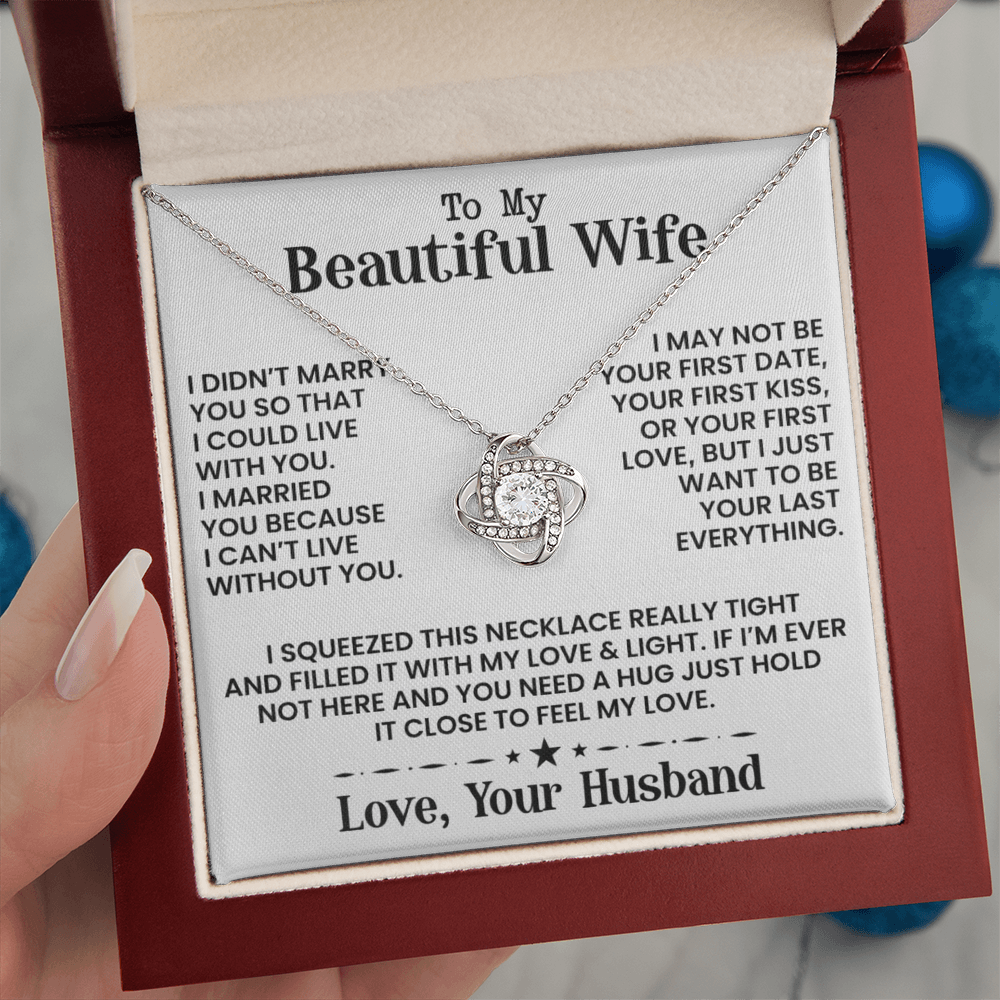 To My Beautiful Wife - Necklace - INCLUDES FREE SHIPPING