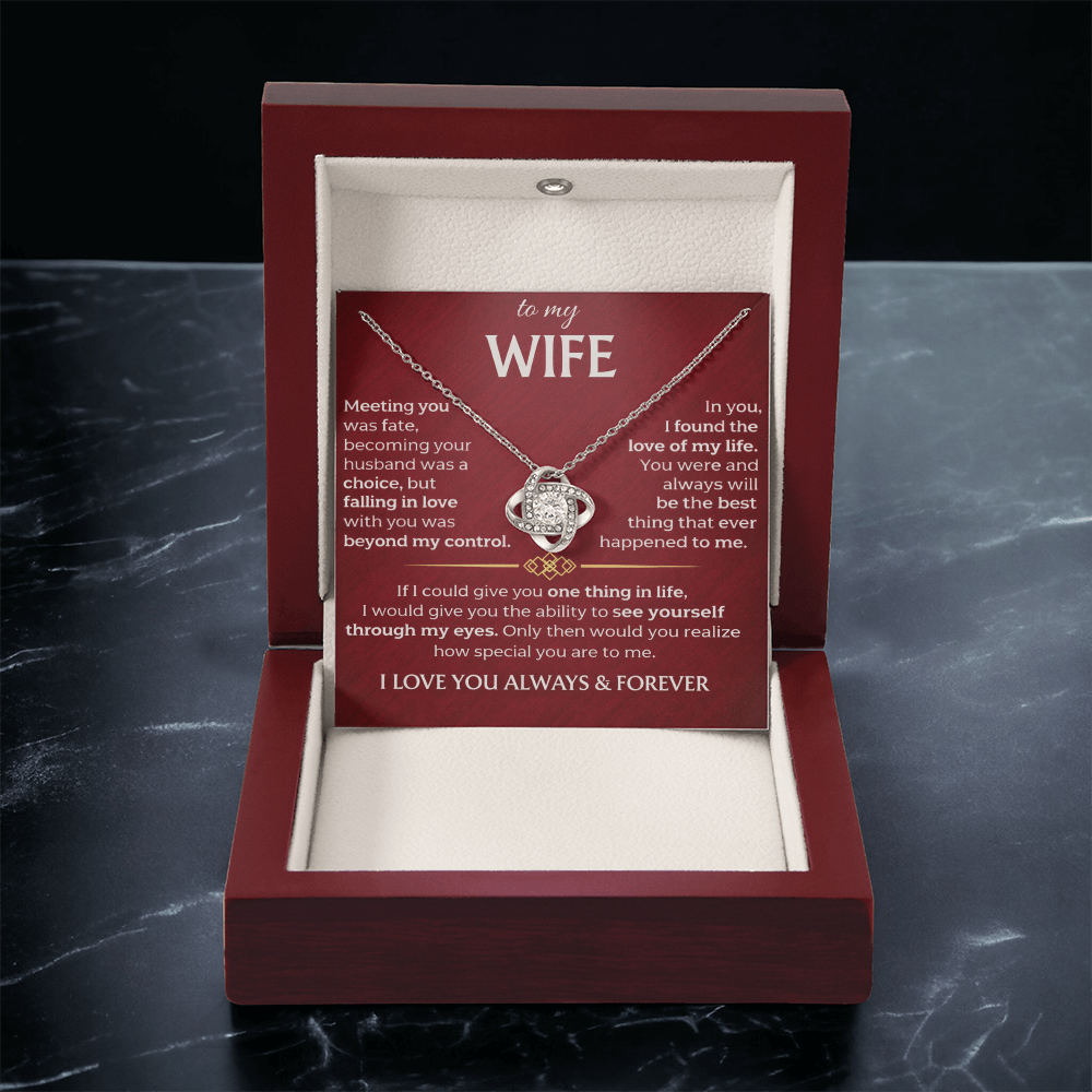 To My Wife - Meeting You Was Fate - Necklace