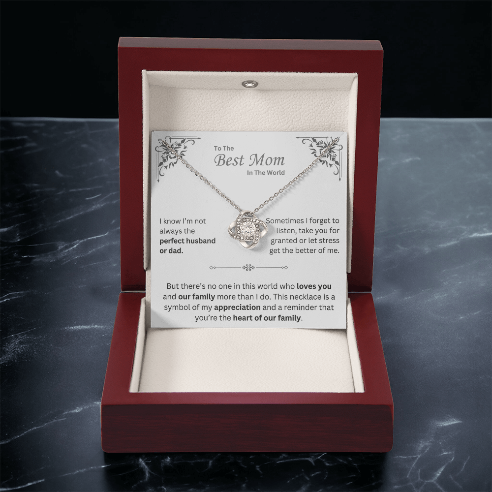 To The Best Mom In The World - Necklace - INCLUDES FREE SHIPPING