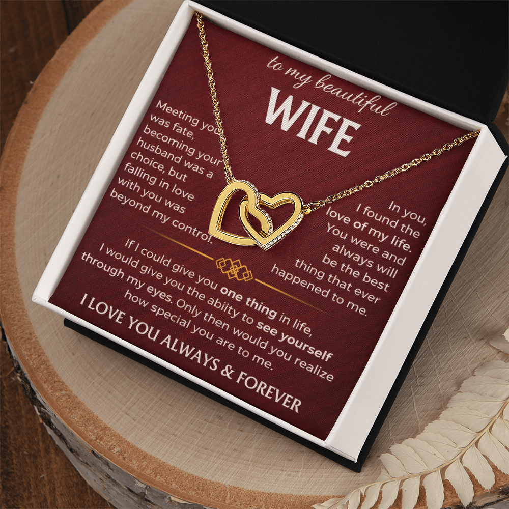 To My Beautiful Wife - Interlocking Hearts