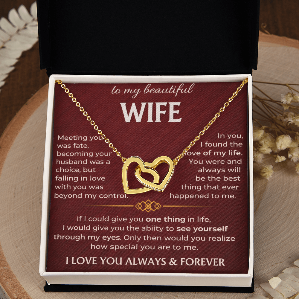To My Beautiful Wife - Interlocking Hearts