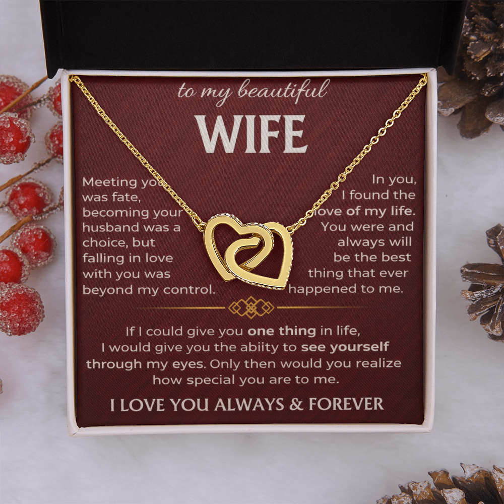 To My Beautiful Wife - Interlocking Hearts
