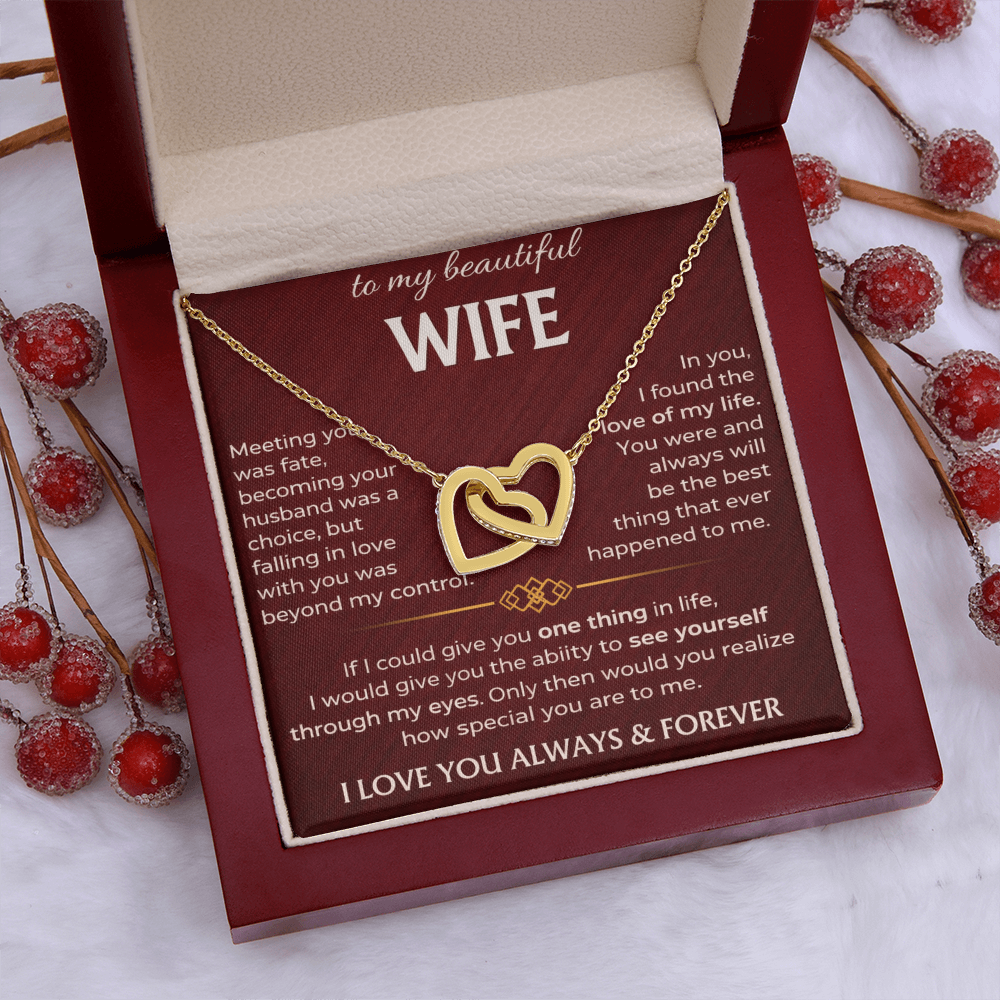 To My Beautiful Wife - Interlocking Hearts