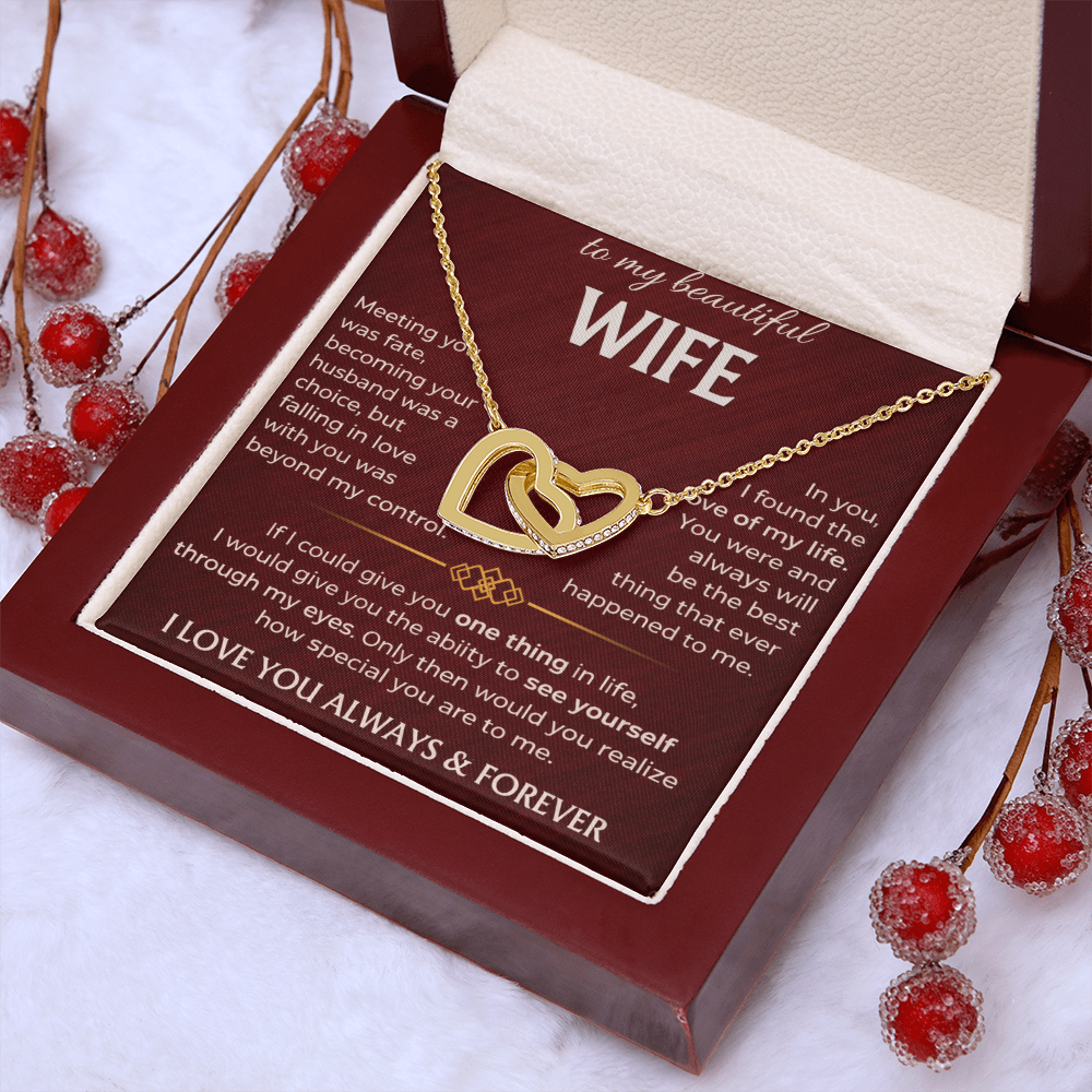 To My Beautiful Wife - Interlocking Hearts