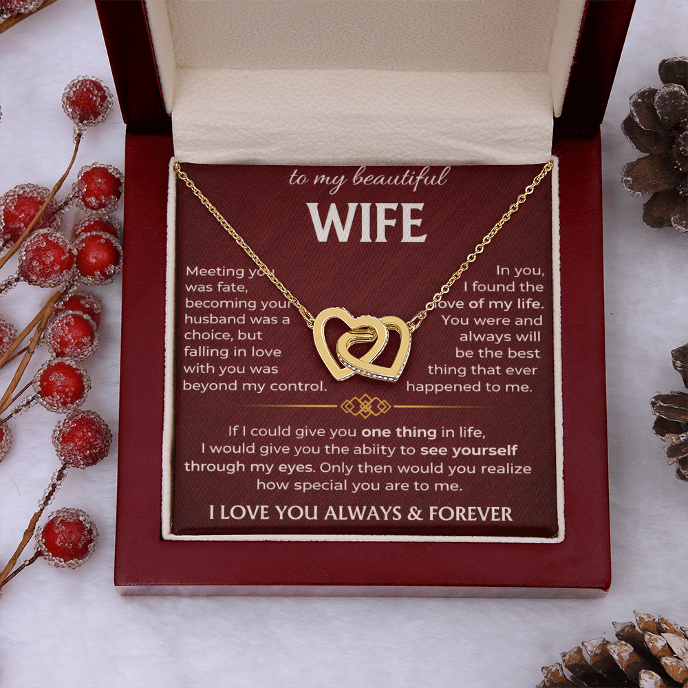 To My Beautiful Wife - Interlocking Hearts