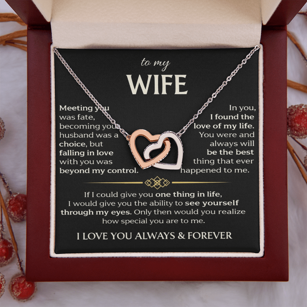 To My Wife - Interlocking Hearts