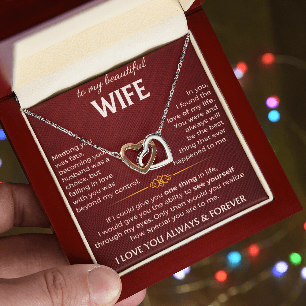 To My Beautiful Wife - Interlocking Hearts