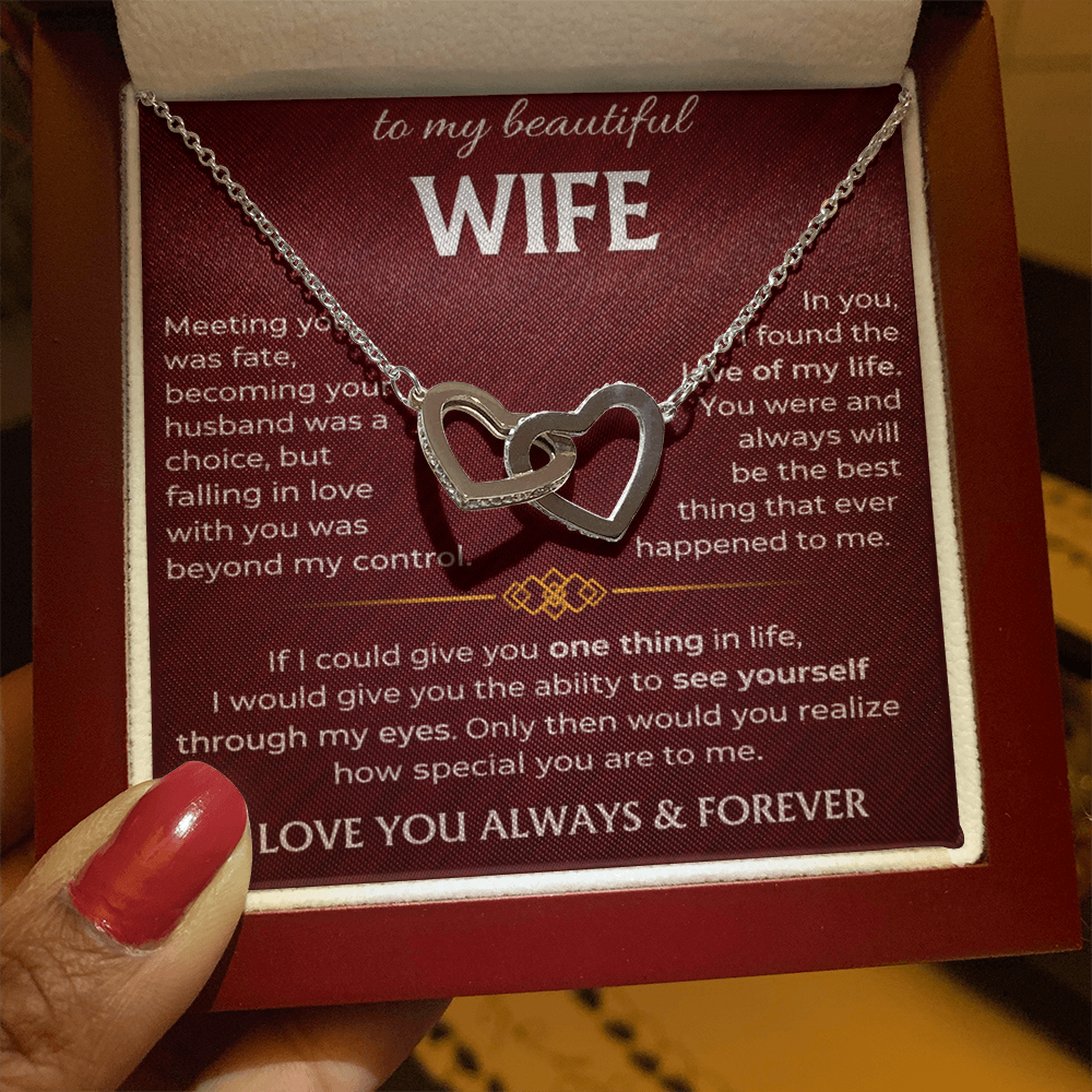 To My Beautiful Wife - Interlocking Hearts