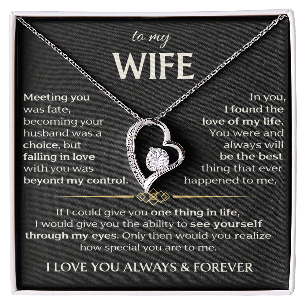 To My Wife - Forever Love Necklace