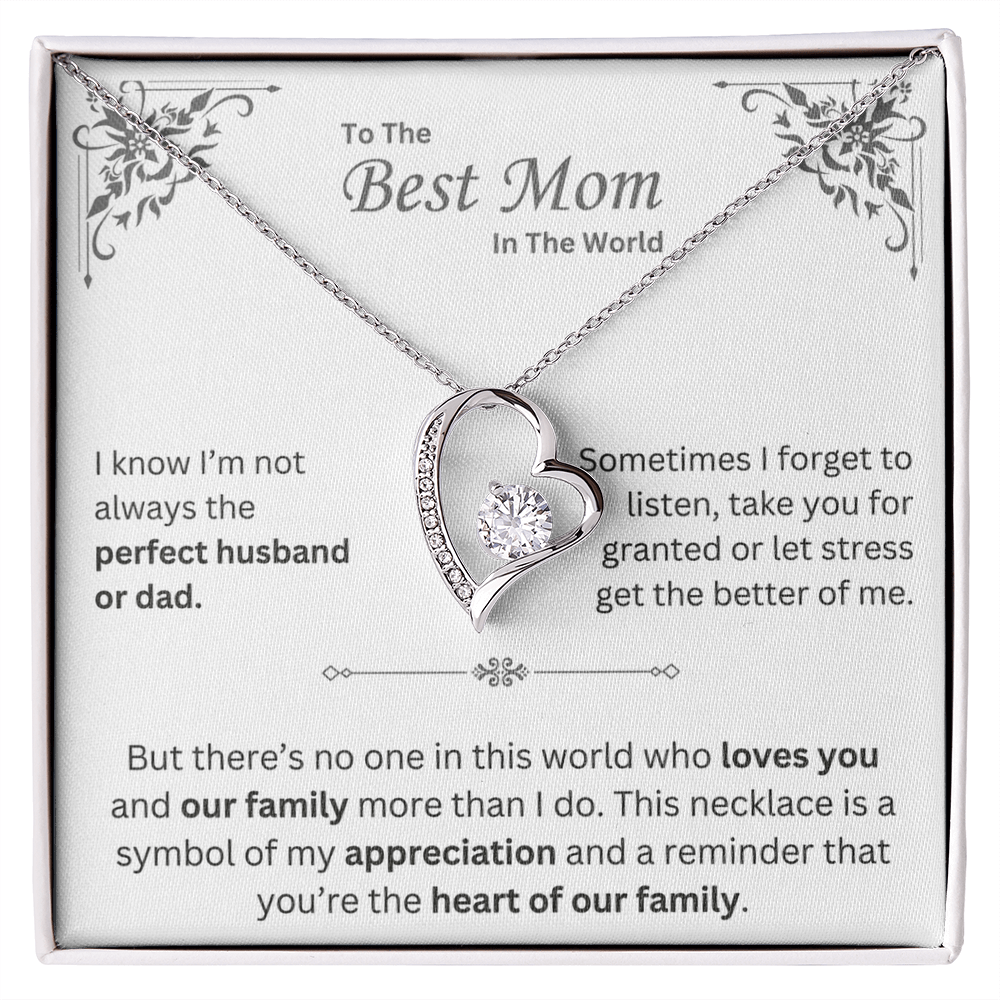 To The Best Mom in The World - Necklace - Mother's Day Gift