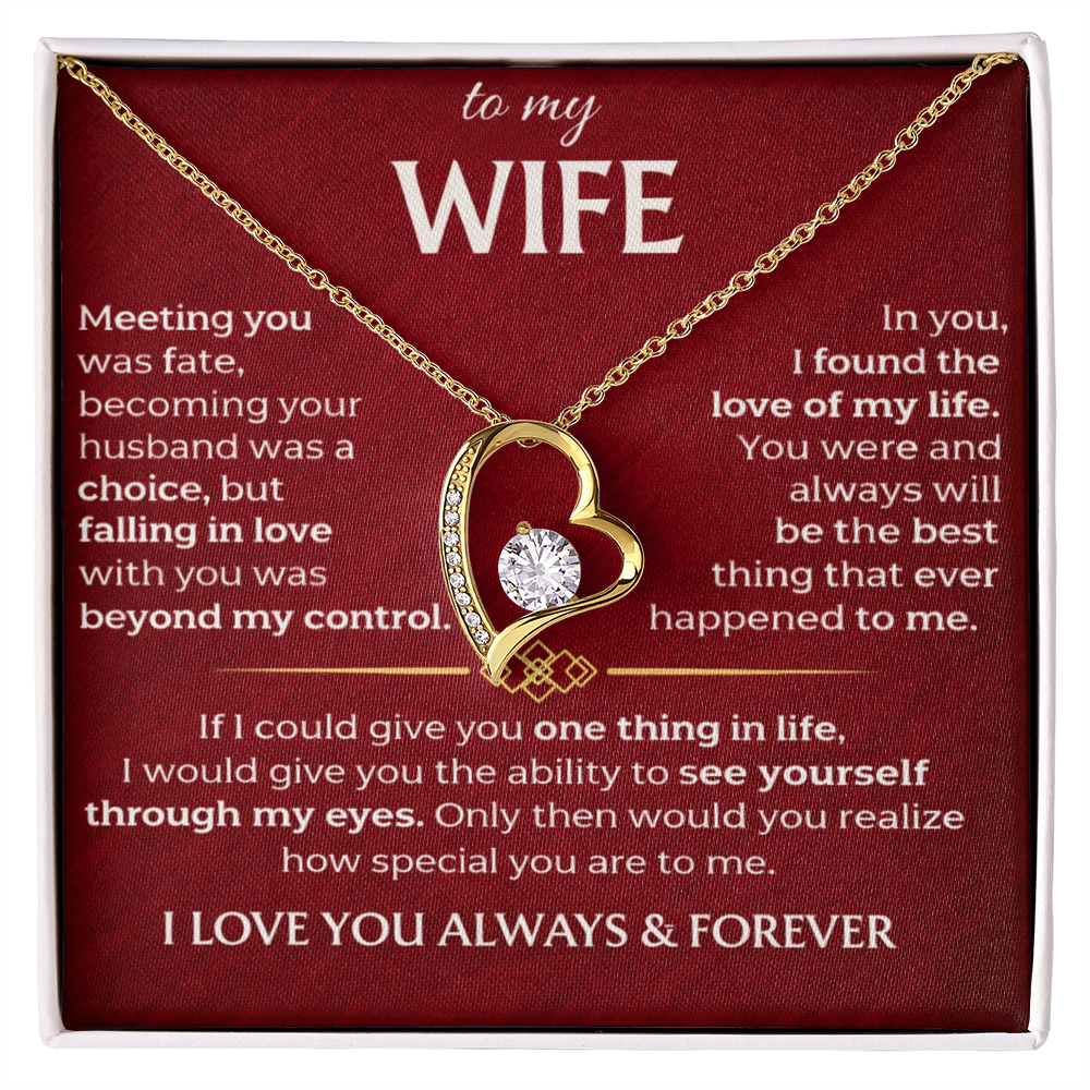 To My Wife - Forever Love Necklace