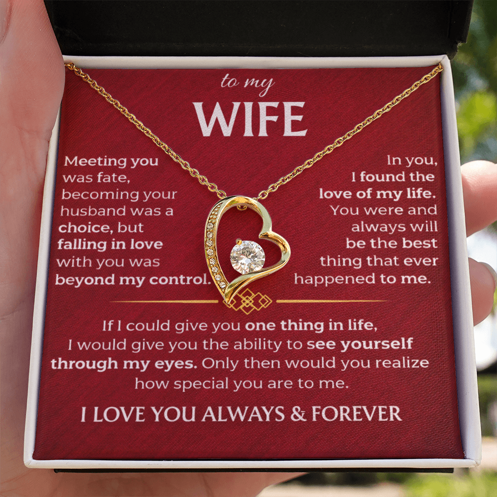 To My Wife - Forever Love Necklace