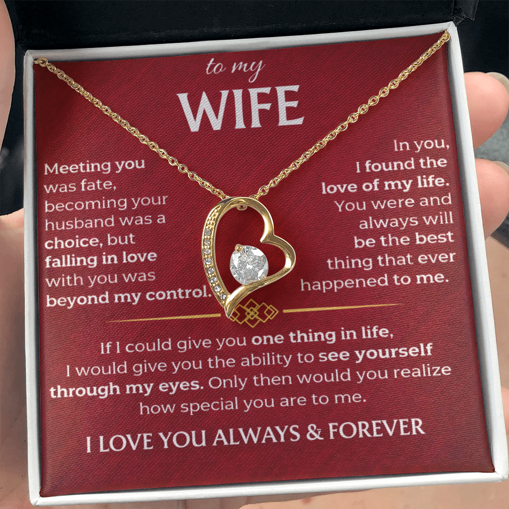 To My Wife - Forever Love Necklace