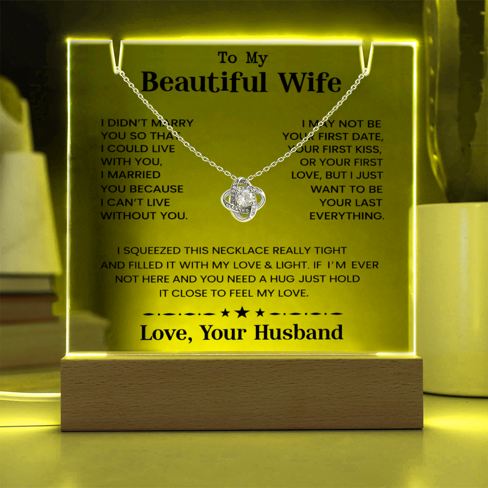 To My Beautiful Wife - I Can't Live Without You - Love Your Husband