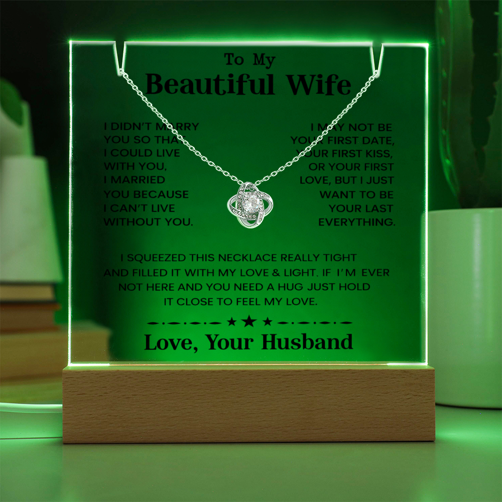 To My Beautiful Wife - I Can't Live Without You - Love Your Husband