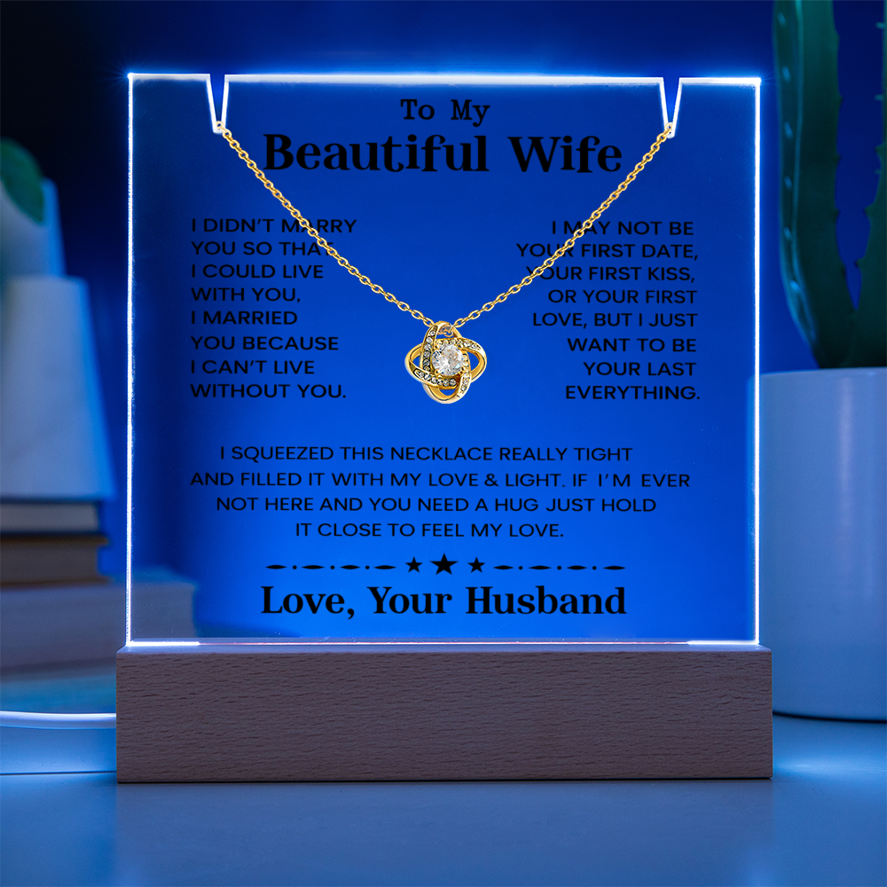 To My Beautiful Wife - I Can't Live Without You - Love Your Husband