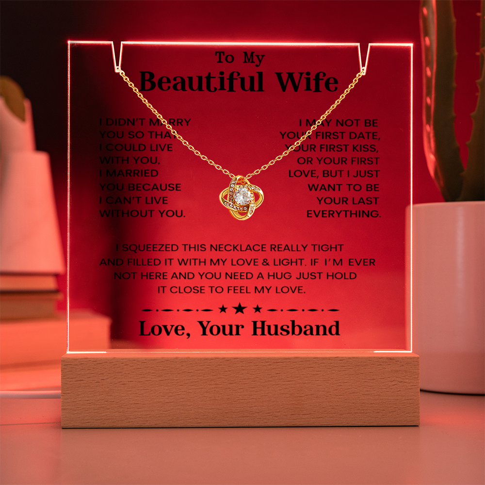 To My Beautiful Wife - I Can't Live Without You - Love Your Husband