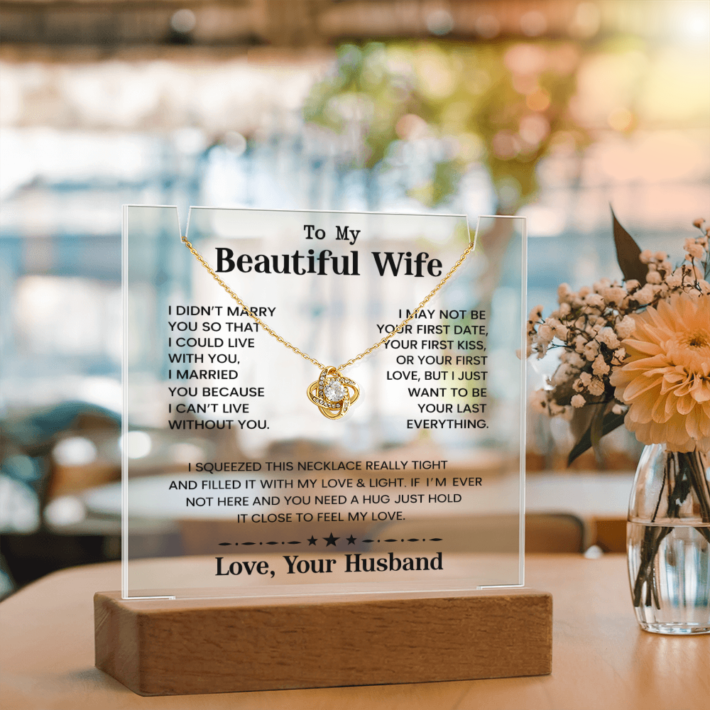 To My Beautiful Wife - I Can't Live Without You - Love Your Husband